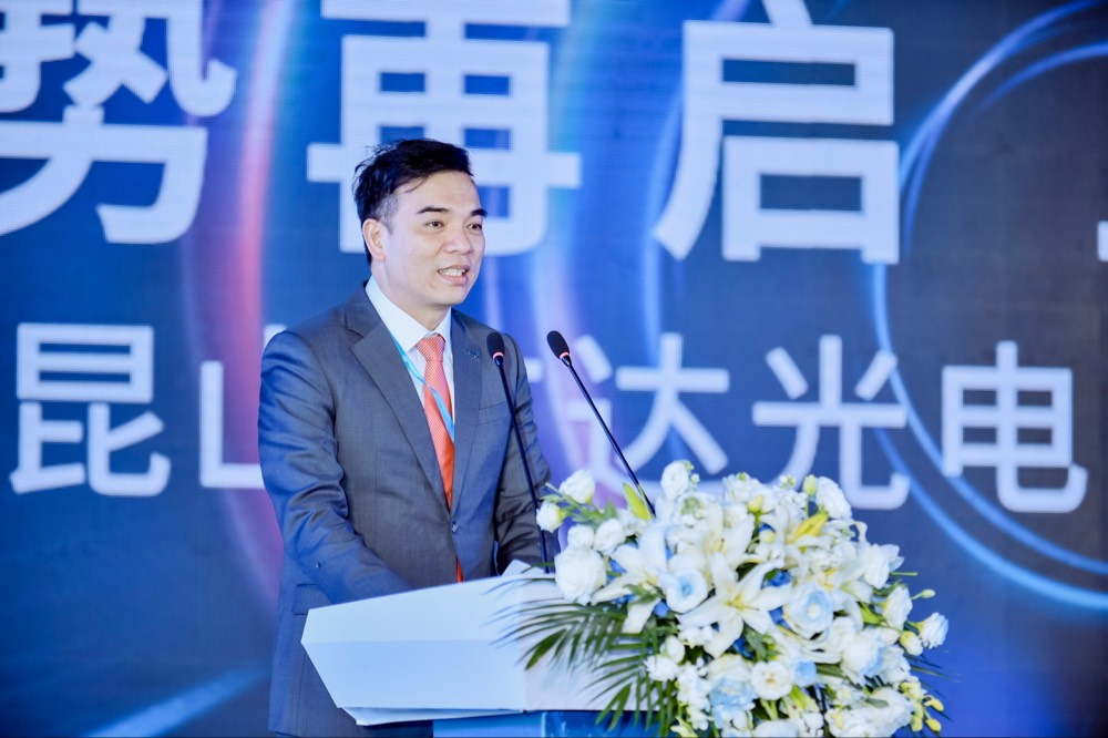 PA視訊執(zhí)行長(zhǎng)暨總經(jīng)理柯富仁于啟用儀式致詞